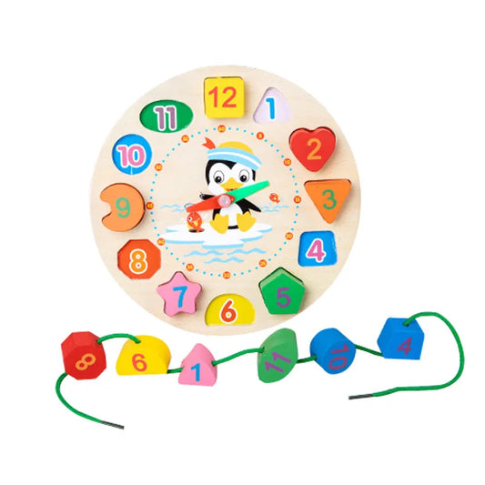 Montessori Wooden puzzle on board Game for Early Learning and Education