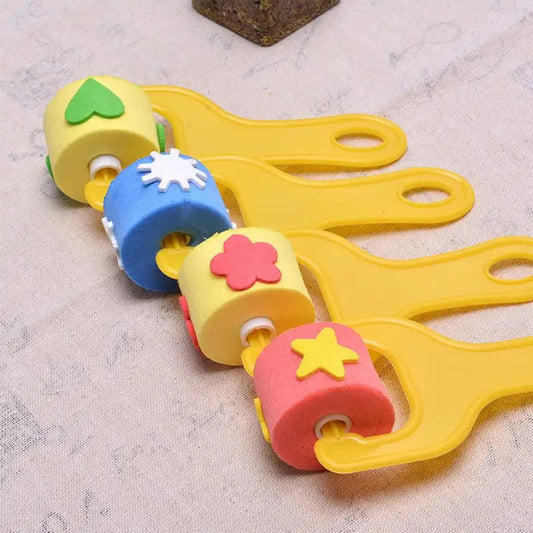 Kid Sponge Rollers For Painting 4Pcs