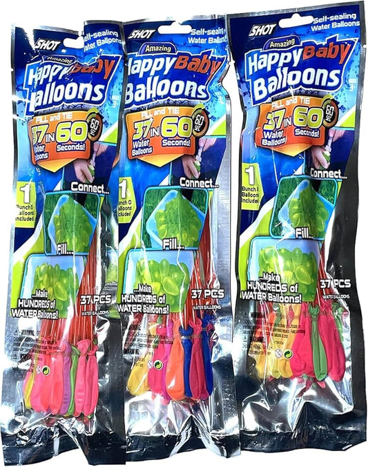 37 Water Balloons in 60 Seconds