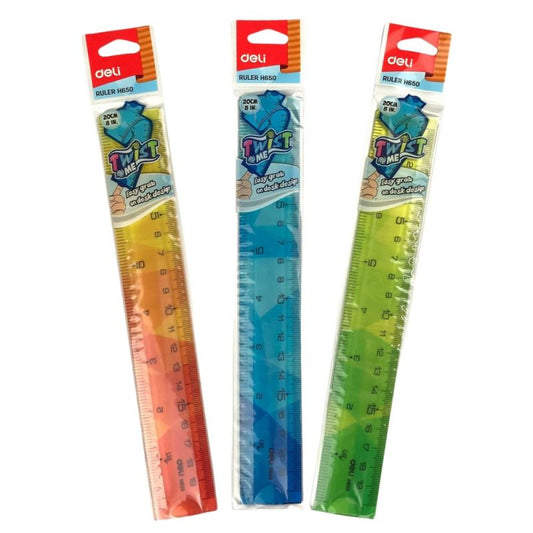 Deli-Ruler Flexible 20cm