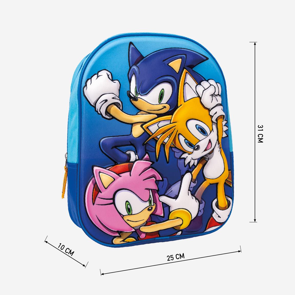 Cerda - Kids Backpack - 3D Sonic | 3D سيردا - حقيبة ظهر للأطفال -  سونيك