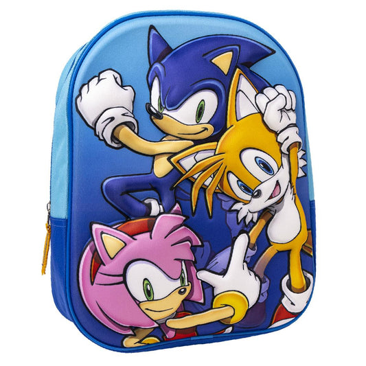 Cerda - Kids Backpack - 3D Sonic | 3D سيردا - حقيبة ظهر للأطفال -  سونيك
