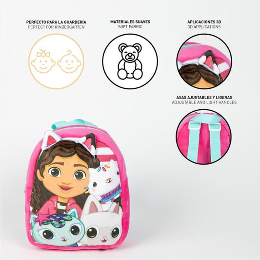 Cerda - Backpack Kindergarten - Character Gabby's Dollhouse | سيردا - حقيبة ظهر رياض الأطفال - بتصميم غابيز دولهاوس