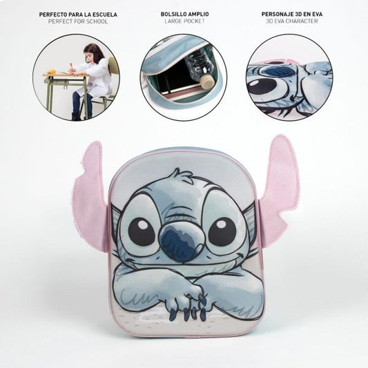 Cerda - Kids Backpack - 3D Applications Stitch | سيردا - حقيبة ظهر للأطفال - بتصميم 3D ستيتش
