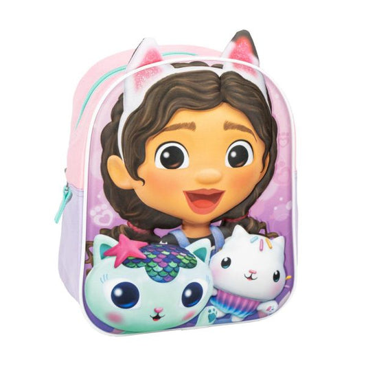 Cerda - Kids Backpack - 3D Applications Gabby's Dollhouse | 3Dسيردا - حقيبة ظهر للأطفال - بتصميم  غابي دولهاوس