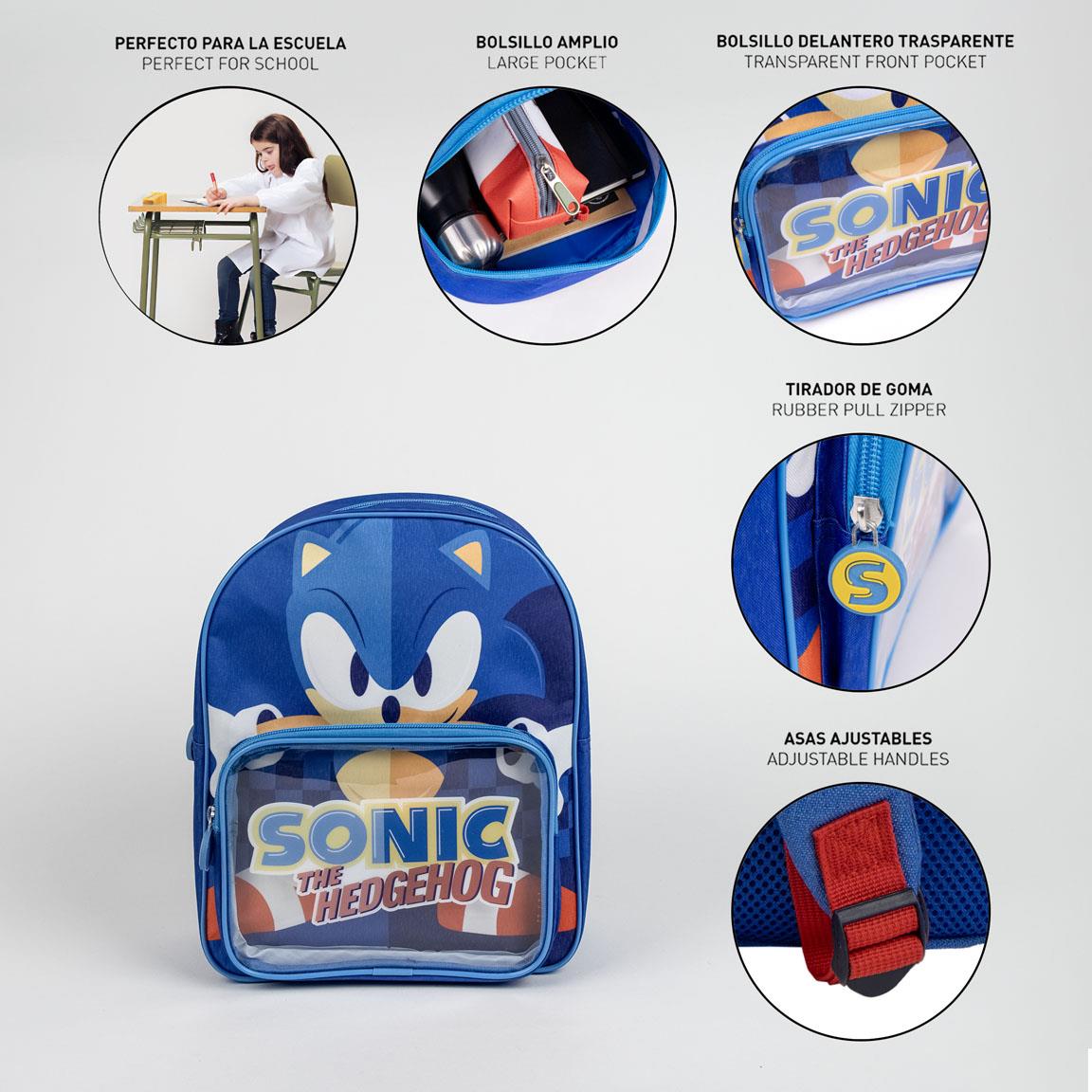 Cerda - Kids Backpack - Sonic | سيردا - حقيبة ظهر للأطفال - بتصميم سونيك