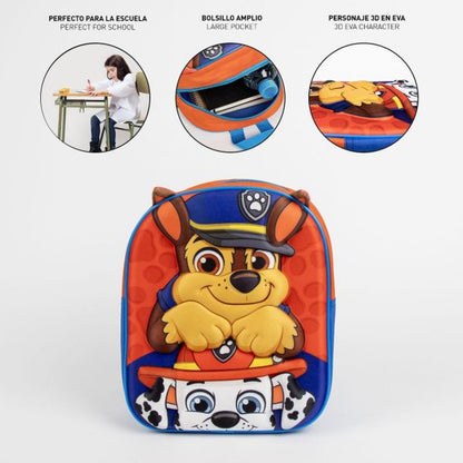 Cerda - Kids Backpack - 3D Applications Paw Patrol |3D سيردا - حقيبة ظهر للأطفال بتصميم  من باو باترول