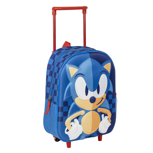 Cerda - Kids Backpack Trolley - 3D Sonic | سيردا - حقيبة ظهر للأطفال بعجلات - 3D سونيك