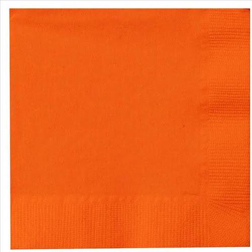 Dark Orange – 20 PCS, Soft Disposable Party Napkins, Elegant & Absorbent for Birthdays, Events & Celebrations مناديل برتقالي غامق – 20 قطعة، مناديل حفلات ناعمة للاستعمال مرة واحدة، أنيقة وعملية للمناسبات