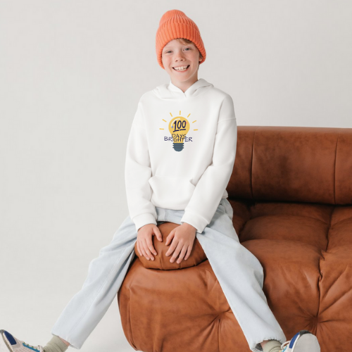 100 Days Hoodie -Lamp