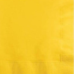 Yellow    – 20 PCS, Soft Disposable Party Napkins, Elegant & Absorbent for Birthdays, Events & Celebrations مناديل اصفر – 20 قطعة، مناديل حفلات ناعمة للاستعمال مرة واحدة، أنيقة وعملية للمناسبات