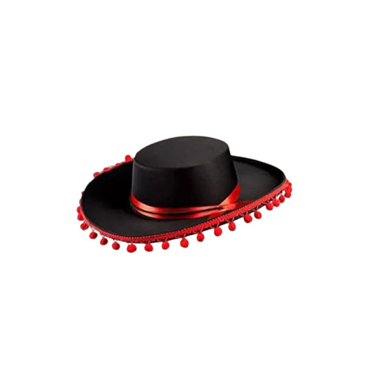 Spanish Hat – Traditional Flamenco Style Hat for Costumes, Parties & Cultural Events قبعة إسبانية – قبعة تقليدية مستوحاة من الفلامنكو للحفلات والفعاليات الثقافية