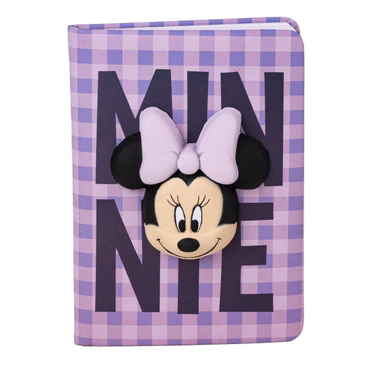 Cerda - Notebook Squishy - Minnie | سيردا - دفتر ملاحظات مع شكل ميني مرن