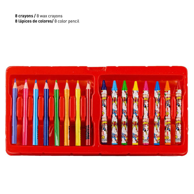 Cerda - Coloring Stationery Set Briefcase Marvel | سيردا - مجموعة أدوات تلوين حقيبة مارفل