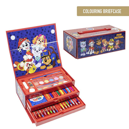 Cerda - coloring stationery set briefcase paw patrol | سيردا - مجموعة أدوات تلوين حقيبة باو باترول