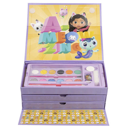 Cerda - Coloring Stationery Set Gabby's Dollhouse | سيردا - مجموعة أدوات تلوين حقيبة منزل دمى جابي
