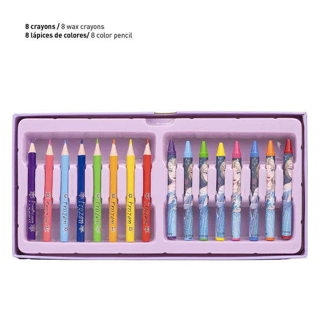 Cerda - coloring stationery set briefcase frozen | سيردا - مجموعة أدوات تلوين حقيبة فروزن