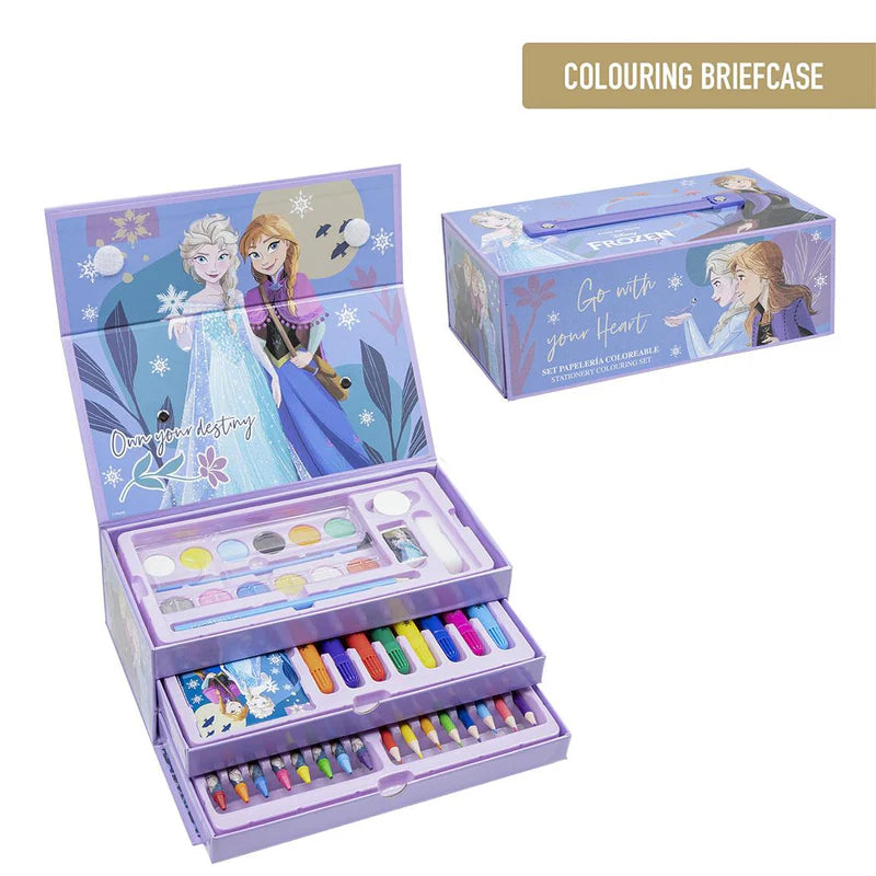 Cerda - coloring stationery set briefcase frozen | سيردا - مجموعة أدوات تلوين حقيبة فروزن