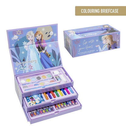 Cerda - coloring stationery set briefcase frozen | سيردا - مجموعة أدوات تلوين حقيبة فروزن