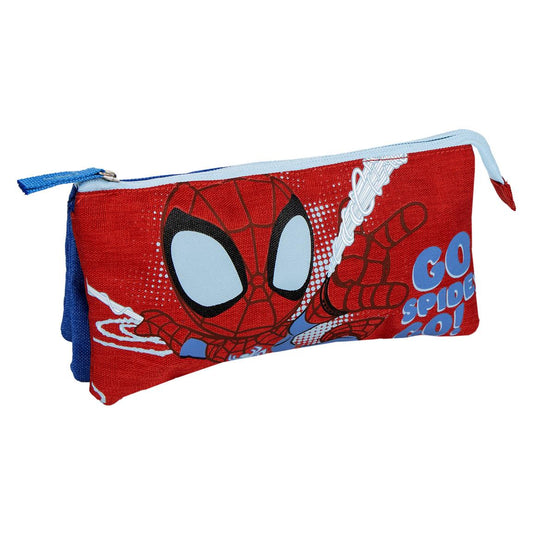 Cerda - Pencil Case 3 Compartments - Spidey | سيردا - مقلمة 3 أقسام - سبايدي