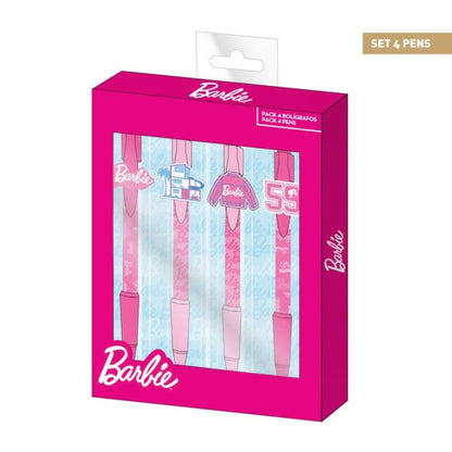 Cerda - Pen Pack X4 - Barbie | سيردا - مجموعة أقلام باربي - 4 أقلام