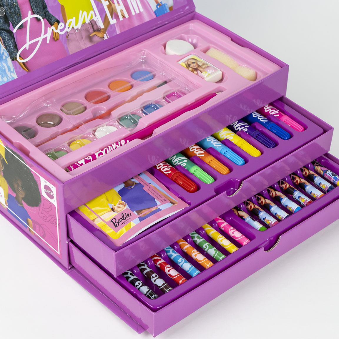 Cerda - Coloring Stationery Set Briefcase Barbie | سيردا - مجموعة أدوات تلوين حقيبة باربي