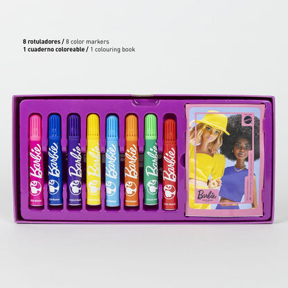 Cerda - Coloring Stationery Set Briefcase Barbie | سيردا - مجموعة أدوات تلوين حقيبة باربي