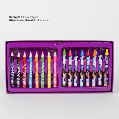 Cerda - Coloring Stationery Set Briefcase Barbie | سيردا - مجموعة أدوات تلوين حقيبة باربي