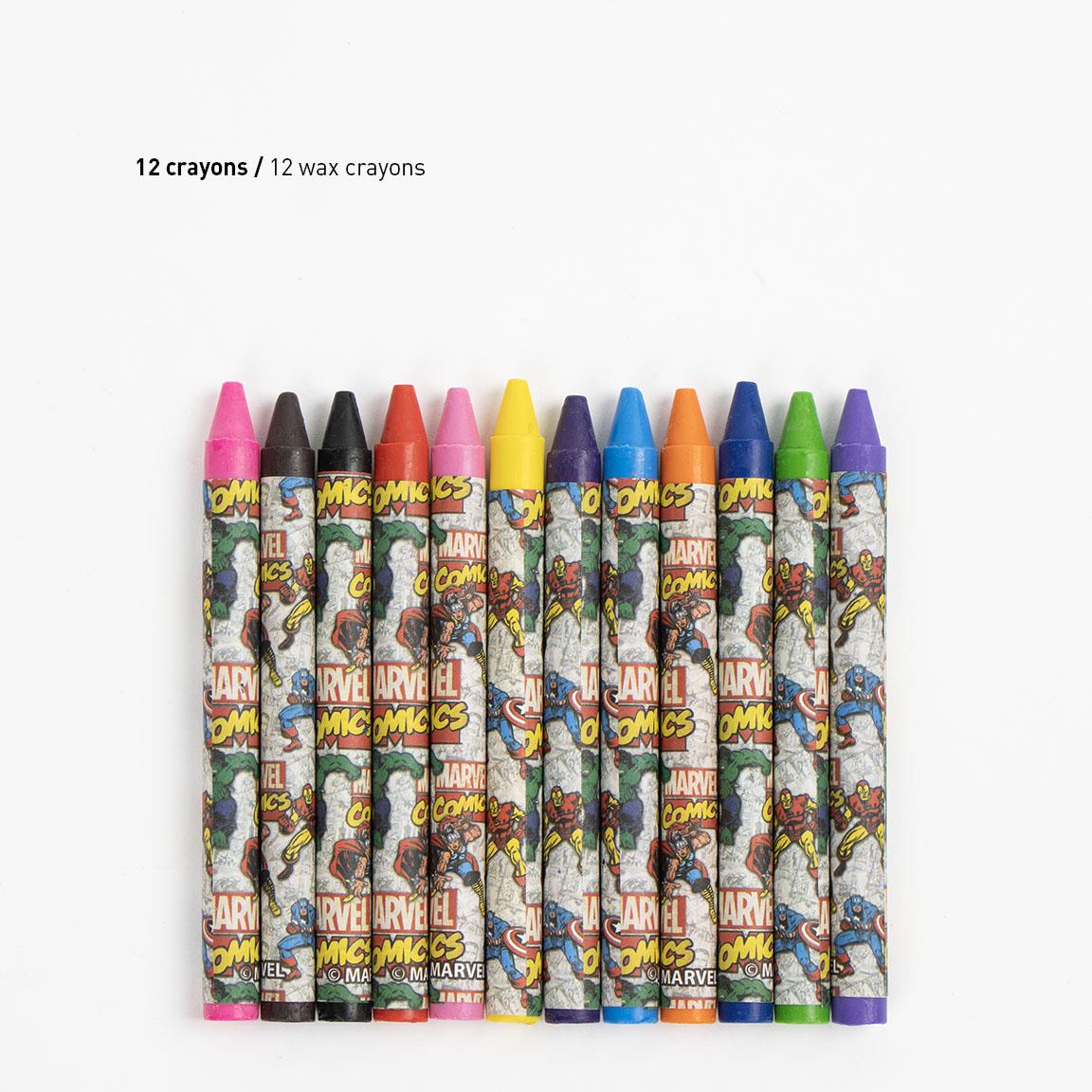 Cerda - Coloring Stationery Set Display Marvel | سيردا - مجموعة أدوات تلوين عرض مارفل