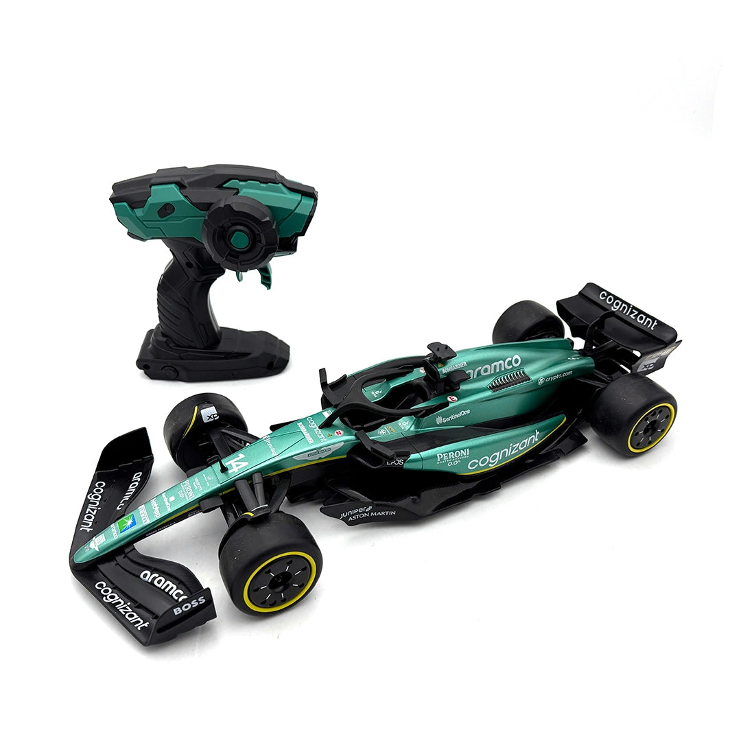 RW - 1:14 Aston Martin F1, Lithium Rechargeable Battery سيارة ريموت كنترول أستون مارتن F1 1:14 ببطارية ليثيوم قابلة للشحن