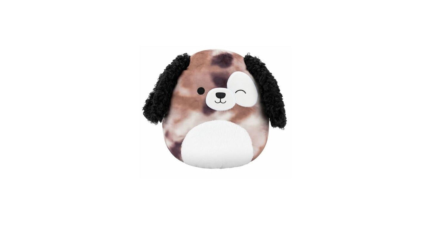 squish mallows - Medium Plush (12" Squishmallows) (Zerdan - Brown Marbled Dog W/Winking Eye)