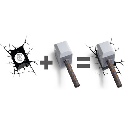 The Source - 3Dl - Marvel Thor Hammer Light | 3Dl - ذا سورس - ضوء مطرقة ثور من مارفل