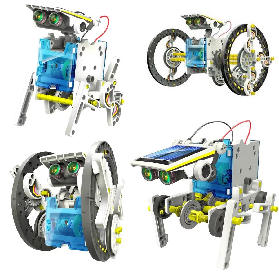 The Source - 14 In 1 Solar Robot Kit - Age 8+ | ذا سورس - طقم الروبوت الشمسي 14 في 1 - العمر 8+