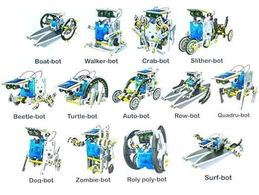 The Source - 14 In 1 Solar Robot Kit - Age 8+ | ذا سورس - طقم الروبوت الشمسي 14 في 1 - العمر 8+