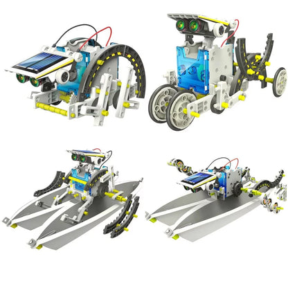 The Source - 14 In 1 Solar Robot Kit - Age 8+ | ذا سورس - طقم الروبوت الشمسي 14 في 1 - العمر 8+