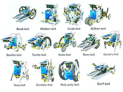 The Source - 14 In 1 Solar Robot Kit - Age 8+ | ذا سورس - طقم الروبوت الشمسي 14 في 1 - العمر 8+