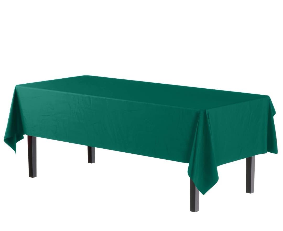 Foil Table Cover – 1 PCS, Dark Green , 137×183 cm Metallic Disposable Tablecloth, Waterproof Party Table Decoration مفرش طاولة فويل – قطعة واحدة،اخضر غامق ، قياس 137×183 سم، غطاء طاولة معدني مقاوم للماء للحفلات