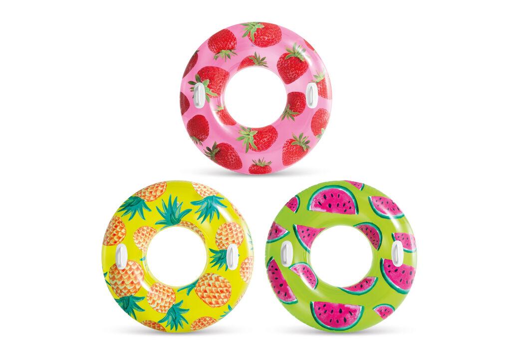 TROPICAL FRUIT TUBES, w/Handles, Shelf Box