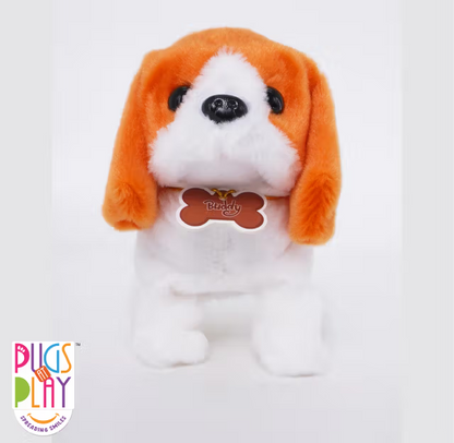 PUGS AT PLAY WALKING BUDDY 6.5in لعبة الجرو بودي المحشو المتحرك