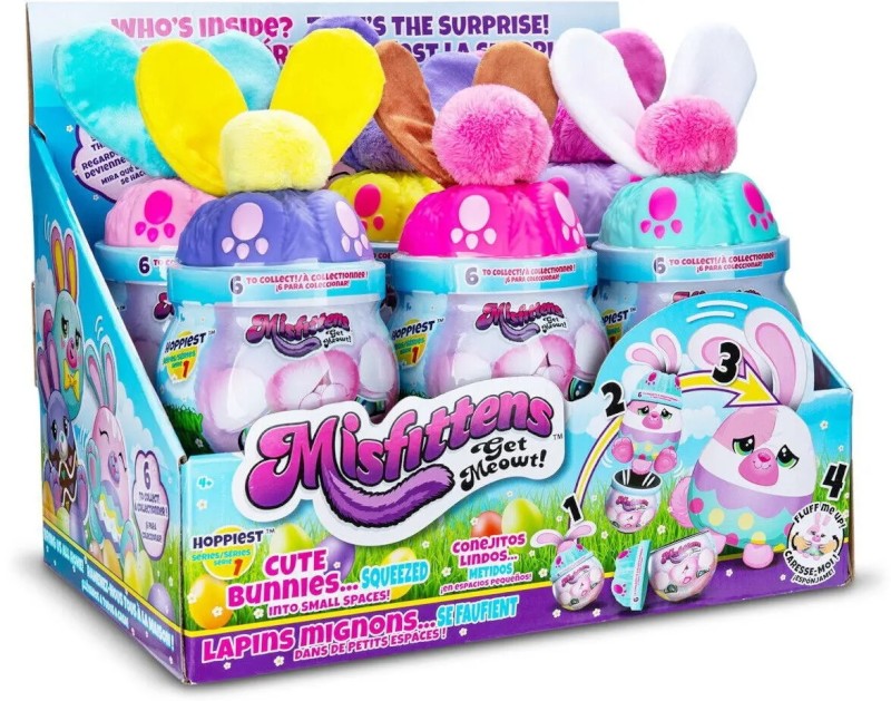 MISFITTENS BUNNY ASST PDQ6 WOC