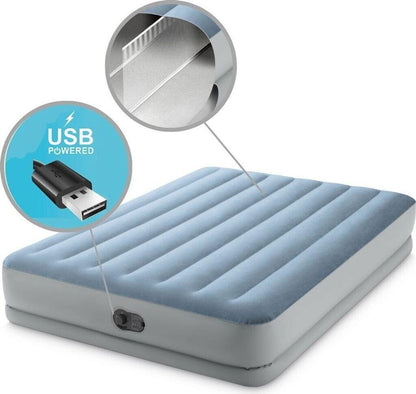 QUEEN DURA-BEAM COMFORT AIRBED W/FASTFILL USB PUMP 1.52mx2.03mx36cm