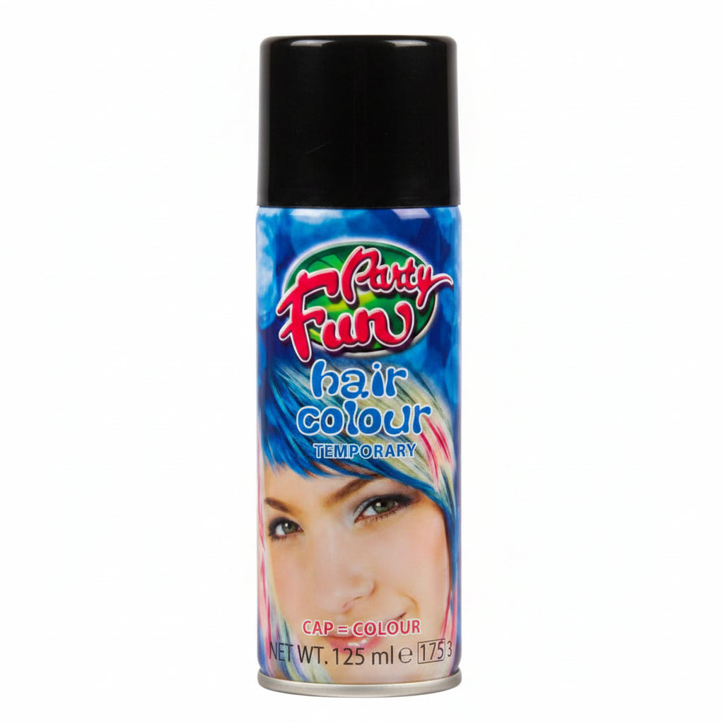 Black hair Spray – 1 PCS, Temporary Color Spray for Parties & Events سبراي شعر اسود – قطعة واحدة، بخاخ لون مؤقت للحفلات والمناسبات