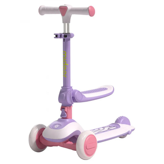 mideer-kid-scooter-purple-age-1 Safe & Stable Toddler Scooter | Lightweight & Durable Design سكوتر أطفال Mideer لون بنفسجي عمر 1+ – آمن وثابت للأطفال | تصميم خفيف ومتين