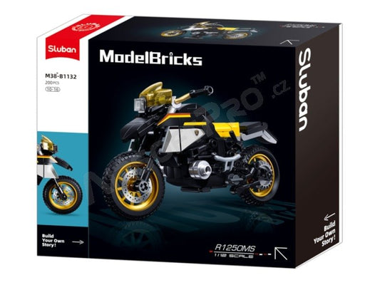 Sluban Building Blocks - ModelBricks- R1250 Ms Motorcycle 1 - 12 (200pcs)