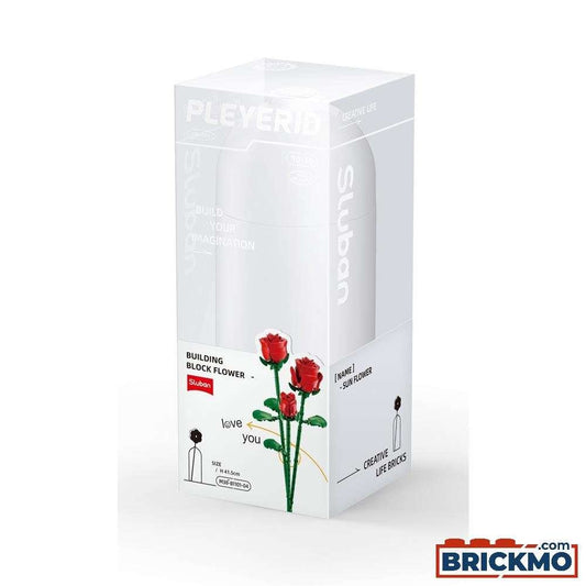 Sluban Building Blocks - Pleyerid-Red Rose 258pcs