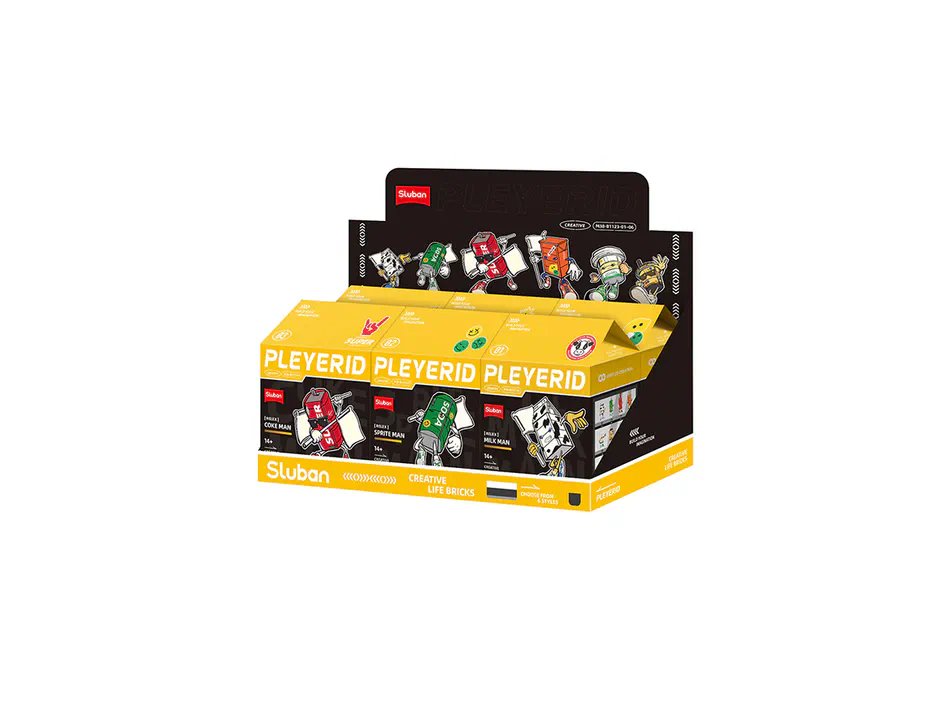 Sluban Building Blocks - Pleyerid-Beverage Man (6 Boxes in 1 Display Box)