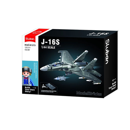 Sluban Building Blocks - ModelBricks-1 - 44 J16 Aircraft Carrier （Ru Su-30) 1041pcs