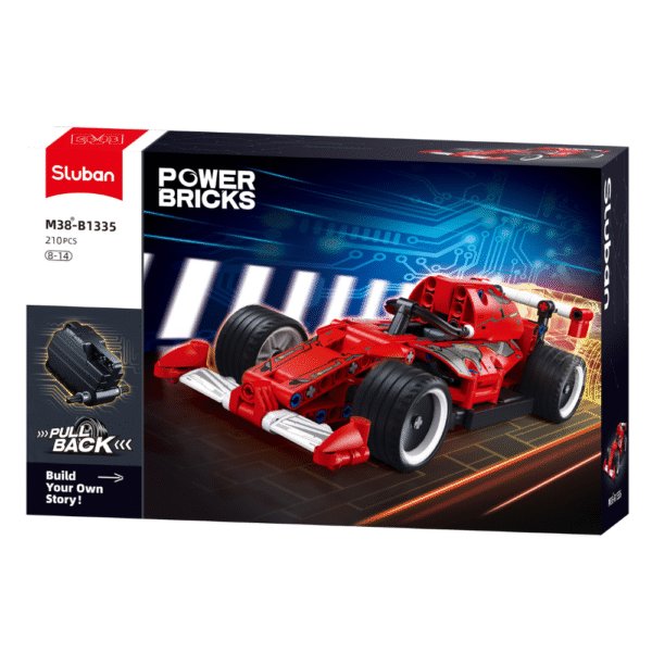 Sluban Building Blocks - Power Bricks-Formula Car (Pull-Back) 210pcs