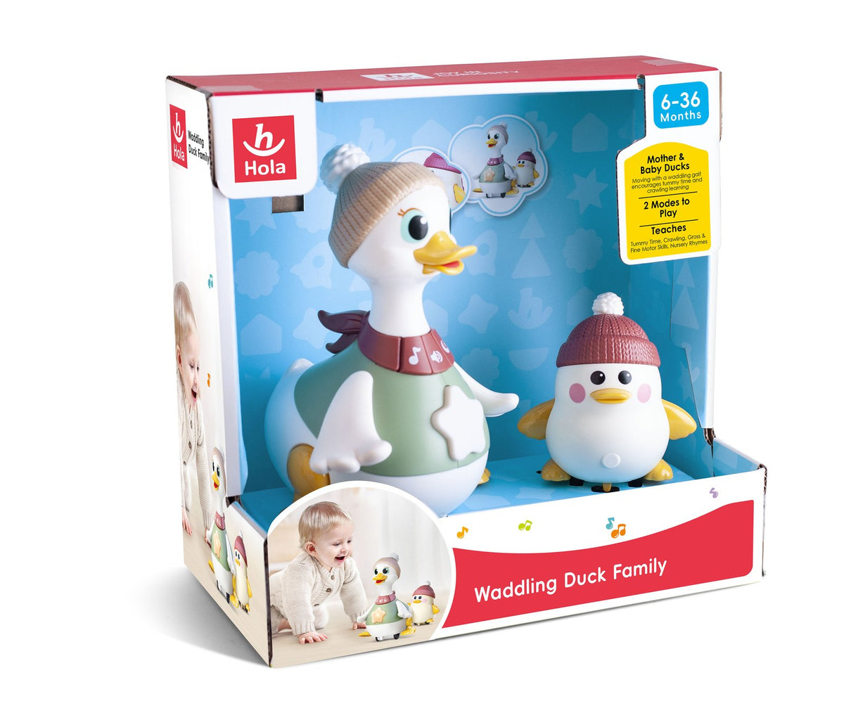 Hola Waddling Duck Family - 2 Pcs