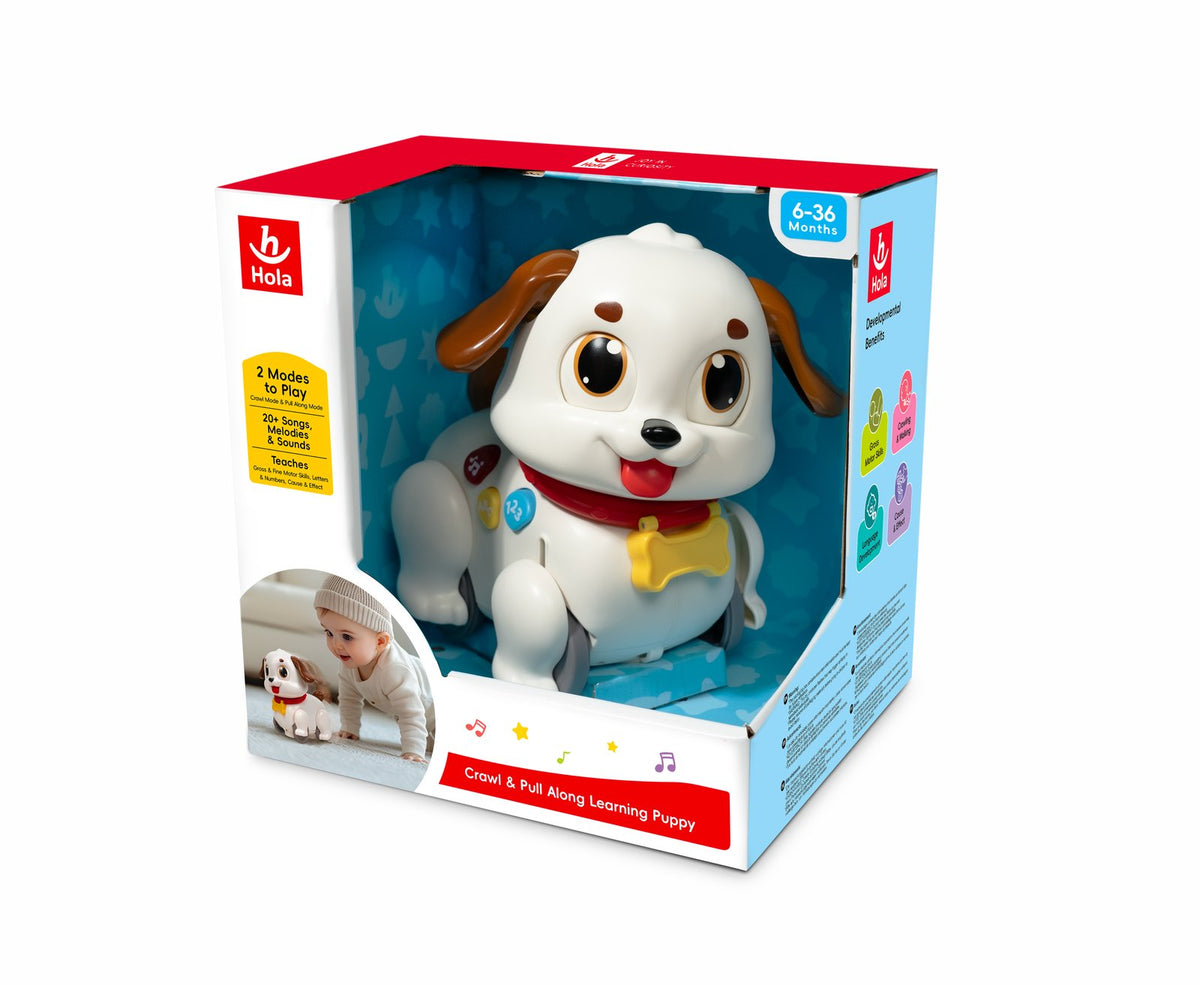 Hola Crawl & Pull Along Learning Puppy